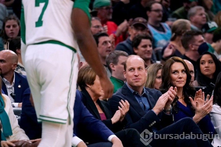 Prenses Kate ve Prens William NBA maçını izledi
