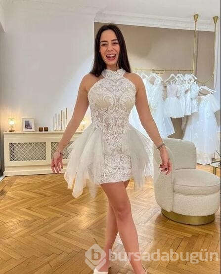 Merve Sevi'nin gelinlikli paylaşımı 
