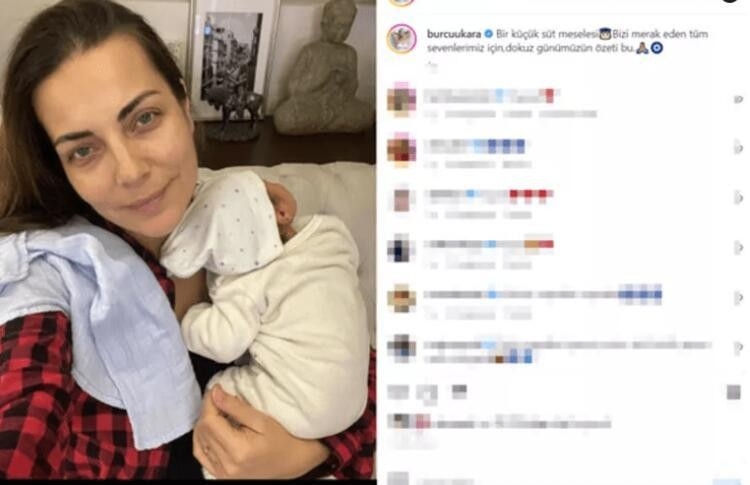 Burcu Kara oğlunu paylaştı