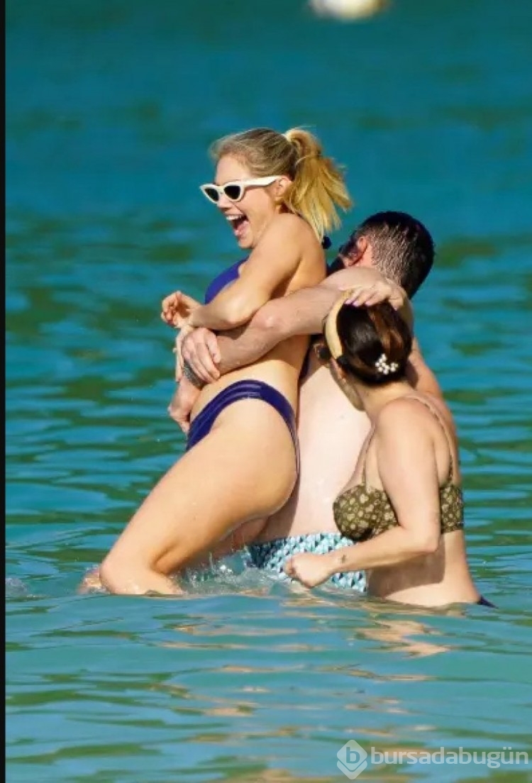 Kate Upton eşi Justin Verlander ile tatilde