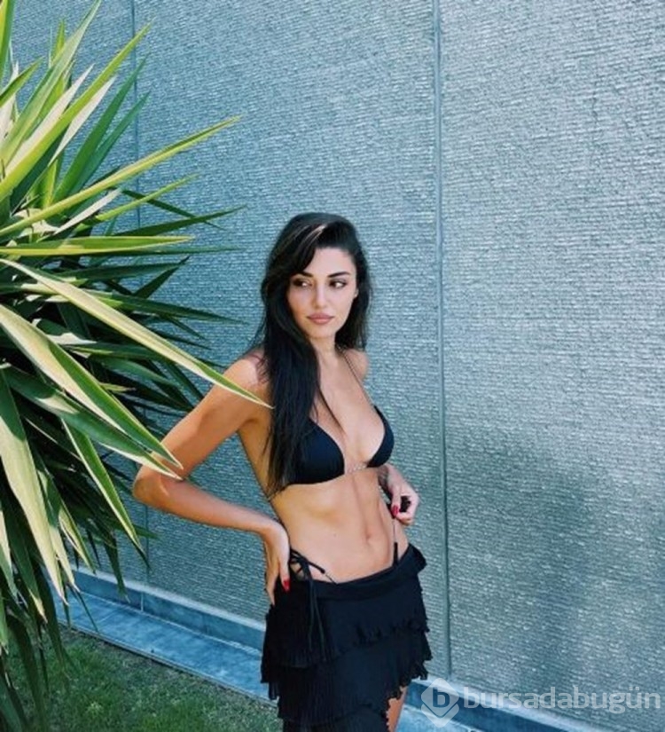 Tatilde olan Hande Erçel'den yeni kareler