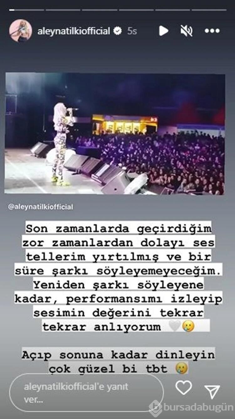Aleyna Tilki şarkı söylemeceğini açıkladı