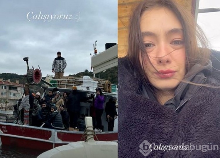 Neslihan Atagül ile Kadir Doğulu'dan set paylaşımları geldi