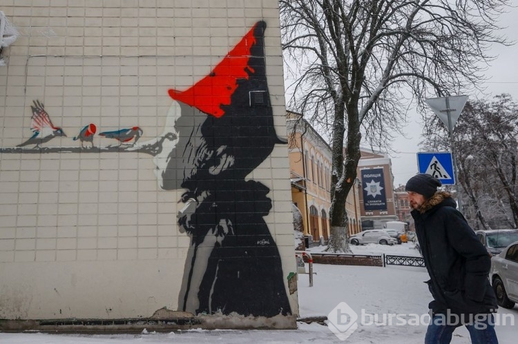 Ukrayna'nın renkli duvarları dikkat çekti
