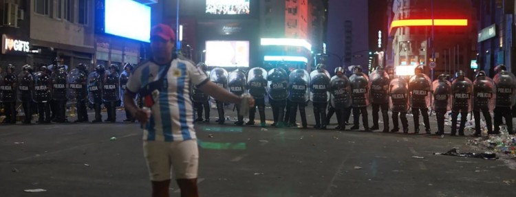Arjantin'in Dünya Kupası kutlamalarında ortalık karıştı