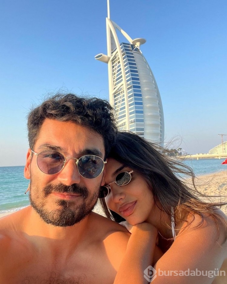 Futbolcu İlkay Gündoğan ve eşi Dubai'de tatilde