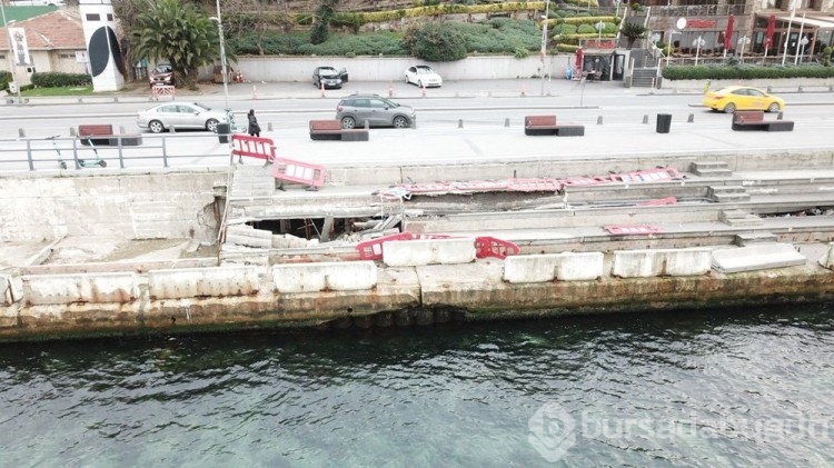 Üsküdar Sahili çöktü