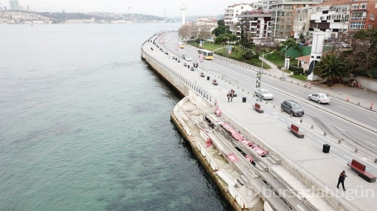 Üsküdar Sahili çöktü