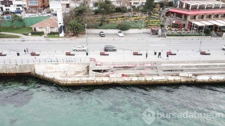 Üsküdar Sahili çöktü