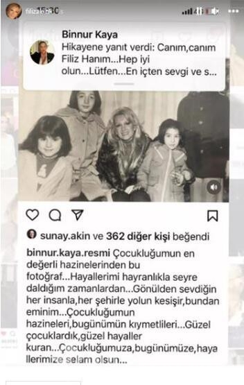 Binnur Kaya'dan Filiz Akın paylaşımı!