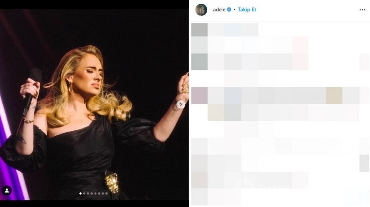 Adele'den sevgilisine konserde doğum günü sürprizi