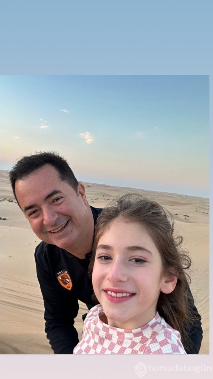 Acun Ilıcalı kızı Melisa ile çöl gezisinde