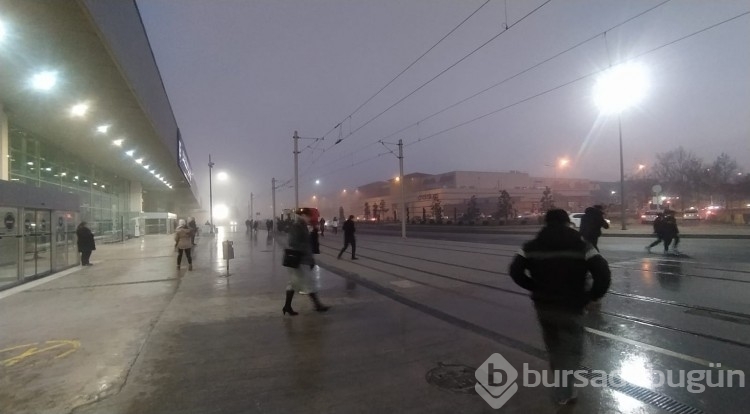 Bursa'dan sis manzaraları