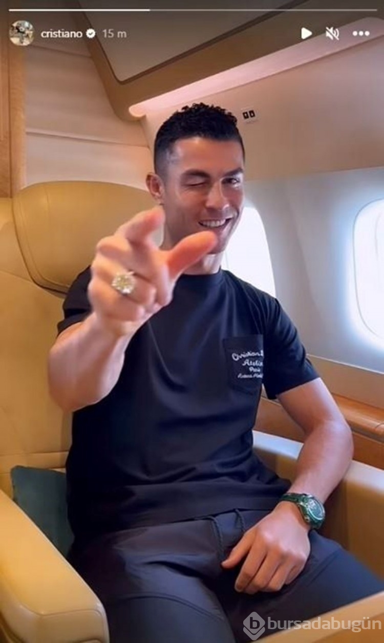 Ronaldo'nun sevgilisi Georgina Rodriguez'in jet paylaşımı