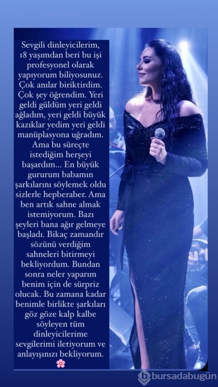 Tuğçe Tayfur sahneleri bıraktı