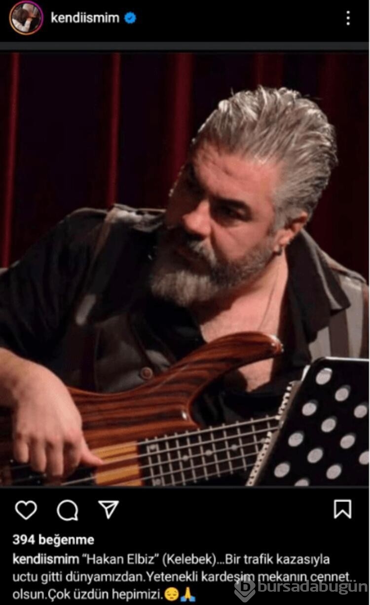 Müzisyen Hakan Yelbiz kazada hayatını kaybetti
