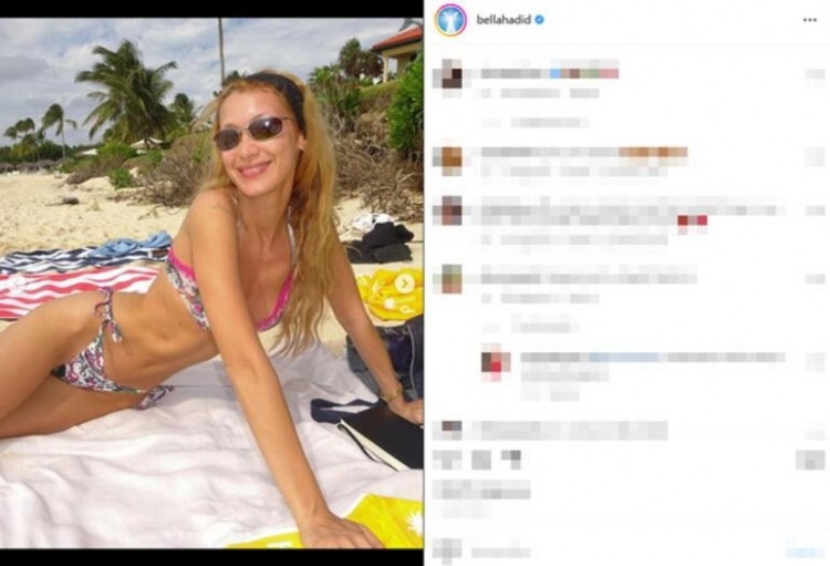 Bella Hadid bikinili pozlarını paylaştı! Bir yorum dikkat çekti