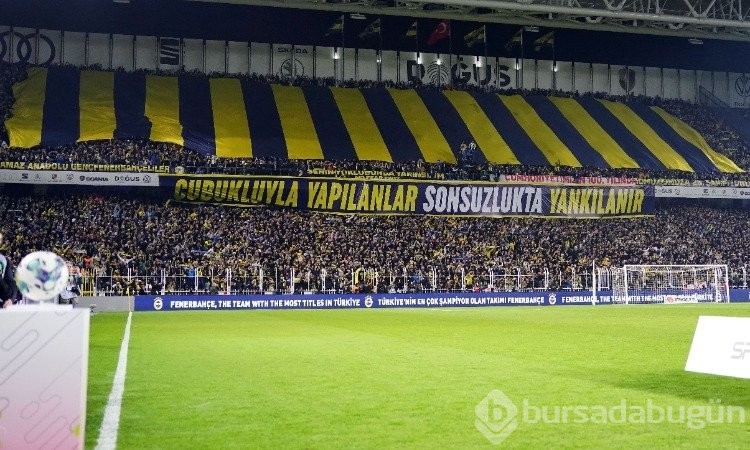 Fenerbahçe taraftarından müthiş gösteri geldi