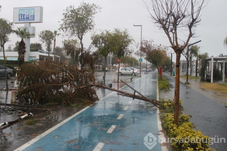 Antalya'yı sağanak vurdu