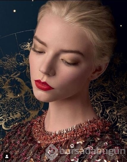 Oyuncu Anya Taylor Joy 'Dior' markası için kamera karşısında