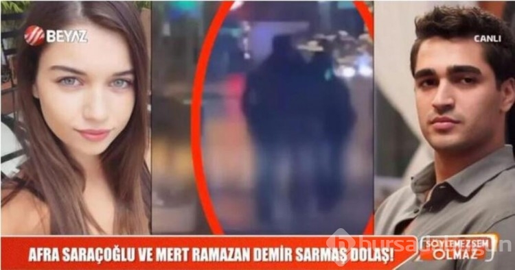 Afra Saraçoğlu ve Mert Ramazan Demir sarmaş dolaş 
