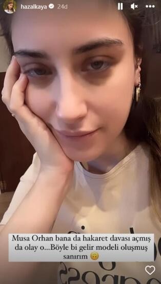Hazal Kaya karnı burnunda ifade verdi