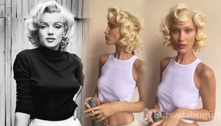 Bella Hadid'in Marilyn Monroe imajı