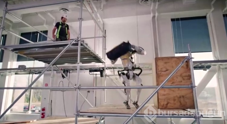 Boston Dynamics'in insansı robotu inşaat iskelesine çıktı