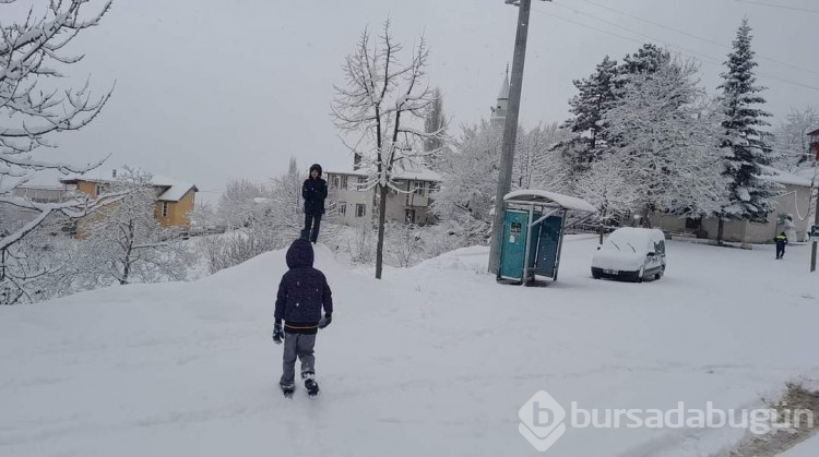 Bursa'dan kar manzaraları