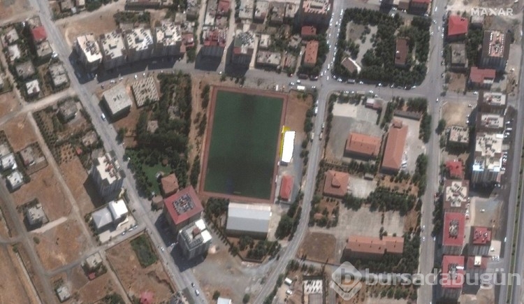 Kahramanmaraş depremine ilişkin ilk uydu görüntüleri...