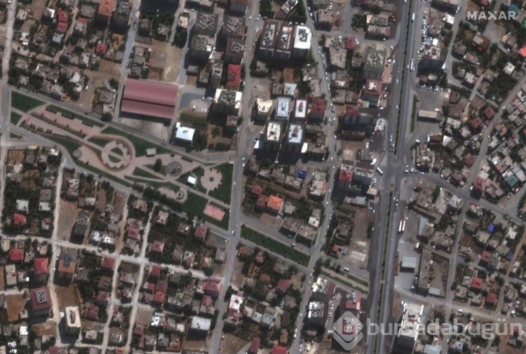 Kahramanmaraş depremine ilişkin ilk uydu görüntüleri...