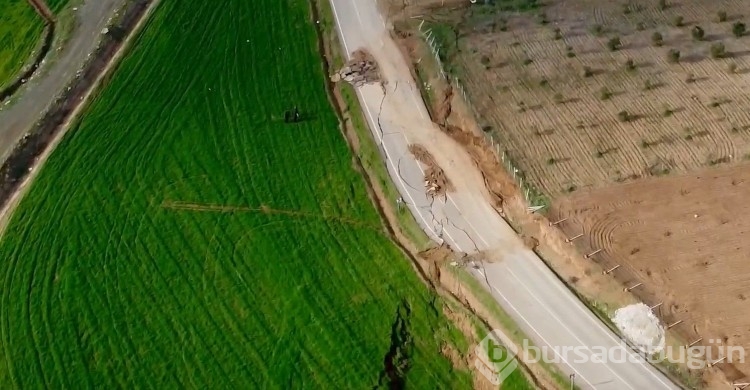 Deprem sonrası fay kırığı havadan ilk kez görüntülendi

