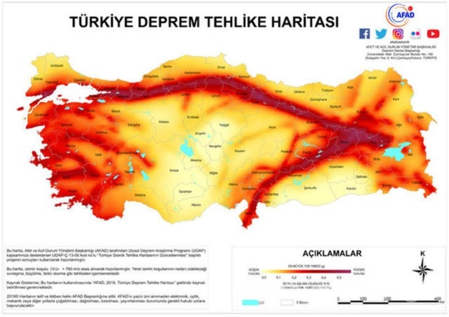 Bursa fay hattı nerelerden geçiyor? Bursa'daki en riskli ve orta riskli semtler hangileri? İşte 2023 Bursa fay hattı haritası...