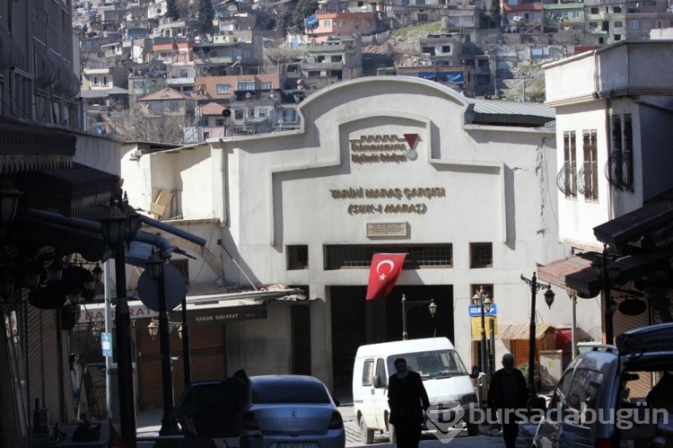 Depremler Tarihi Maraş Çarşısı'na da zarar verdi
