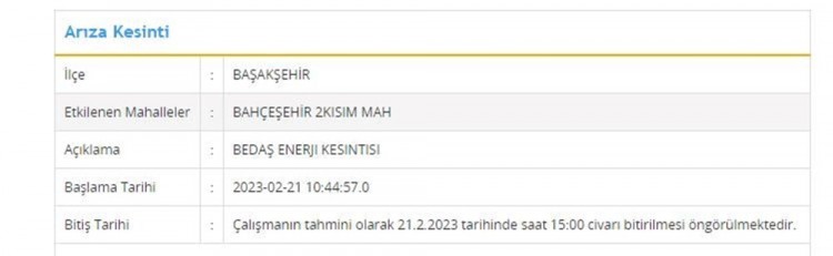 İstanbul'da 8 ilçede su kesintisi