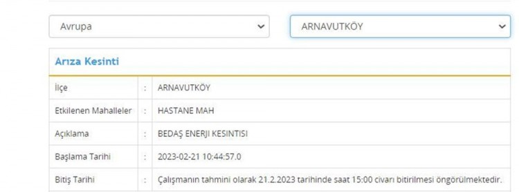 İstanbul'da 8 ilçede su kesintisi