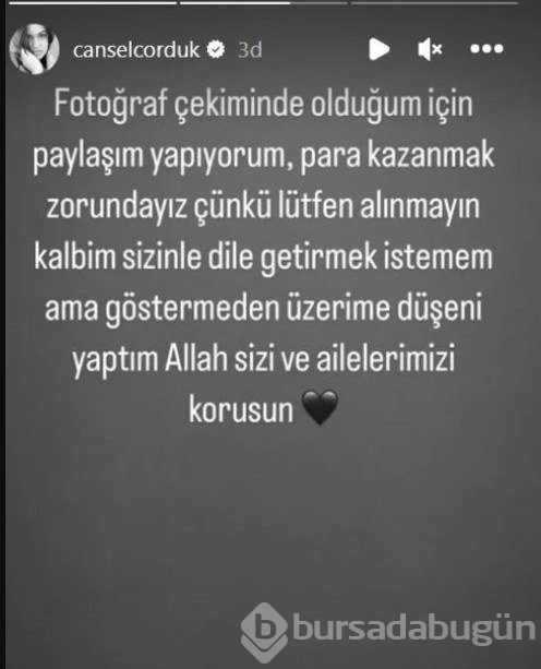 Cansel Çördük: Para kazanmak zorundayız