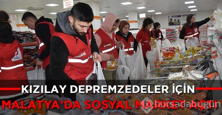 Kızılay Malatya'da sosyal market açtı