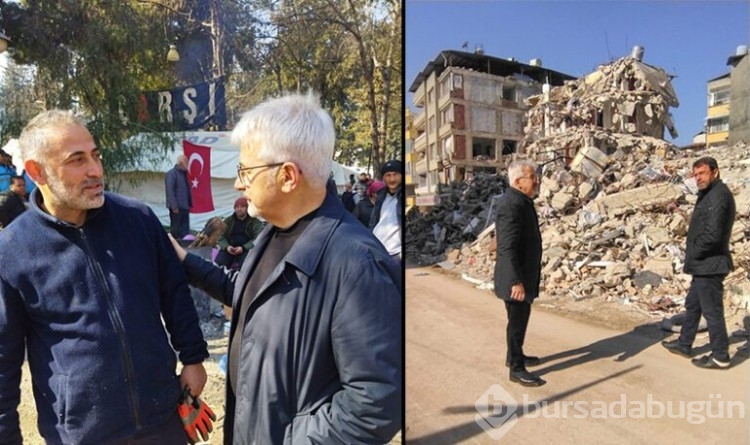 Nilüfer Belediye Başkanı Turgay Erdem deprem bölgesinde