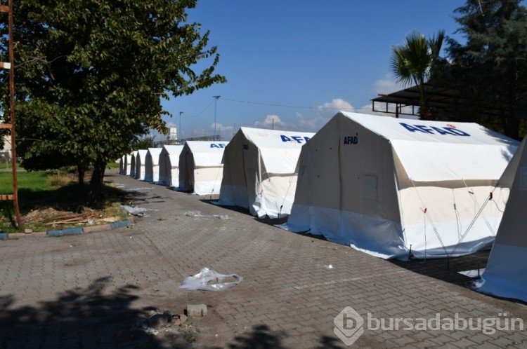 Payas'ta kurulan çadır sayısı 580'e ulaştı