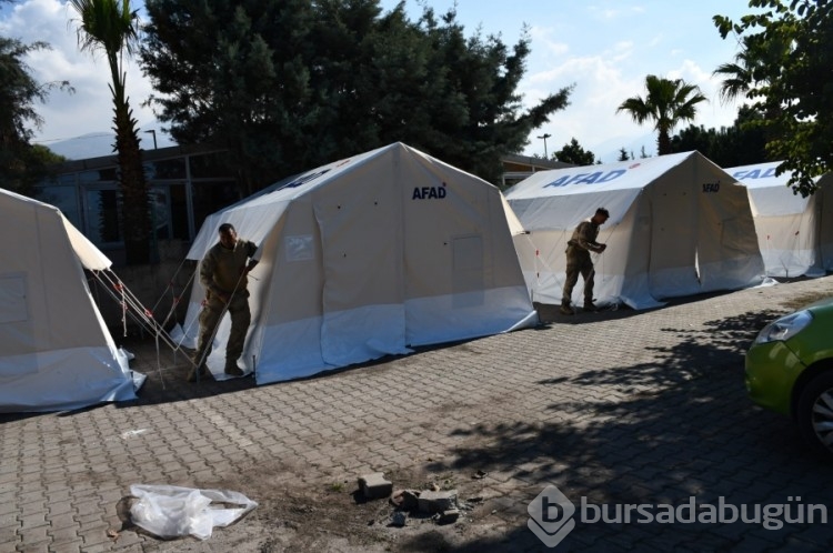 Payas'ta kurulan çadır sayısı 580'e ulaştı