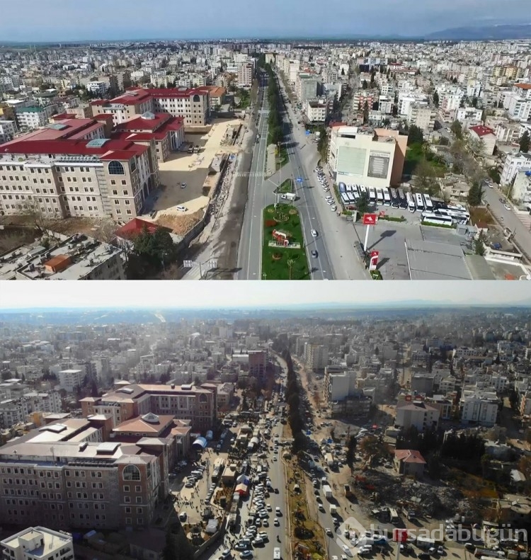 Adıyaman'ın deprem öncesi ve sonrası görüntüleri herkesi şaşırttı