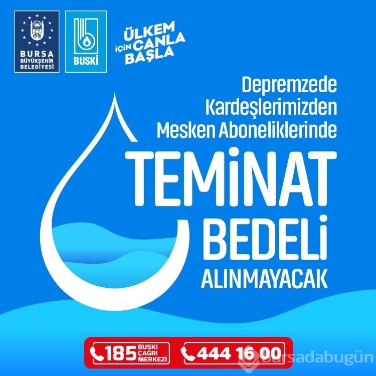 Bursa'ya gelen depremzedelere bir destek daha...