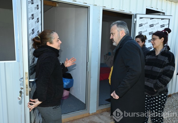 Bursa Büyükşehir'den Hatay'a konteyner kenti kuruldu