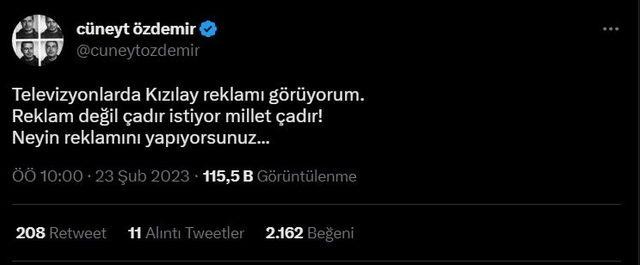 Cüneyt Özdemir Kızılay'a isyan etti