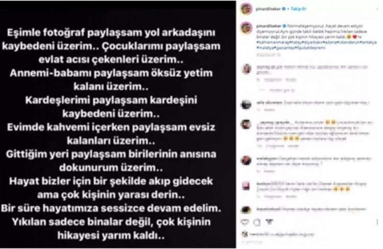 Pınar Dilşeker sosyal medyada içini döktü