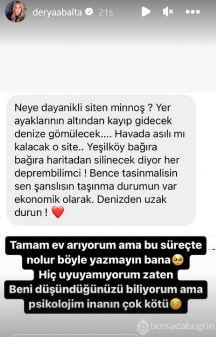 Depremzedelere yardımda bulunan Derya Balta şoke oldu!