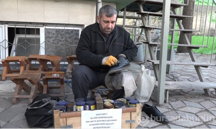 Elazığlı Ayakkabı boyacısından anlamlı bağış