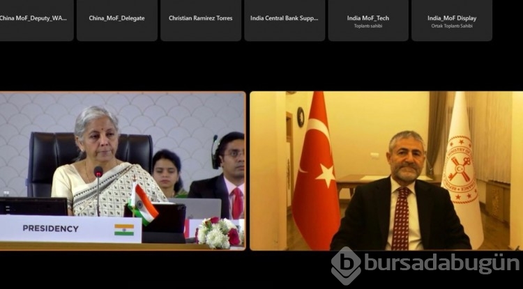 Hazine ve Maliye Bakanı Nureddin Nebati, G20 Maliye Bakanları ve Merkez Bankası Başkanları Toplantısı'na katıldı