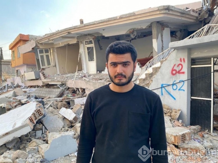 Ailesi için girdiği evin enkazında kaldı